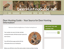 Tablet Screenshot of deerhuntingguide.net